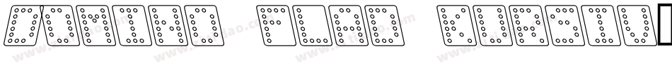 Domino flad kursiv字体转换